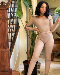 Bare Tan Pants Jumpsuit