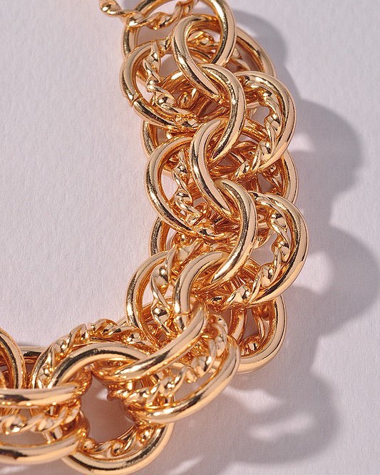 Beautifully You Gold Chain Bracelet