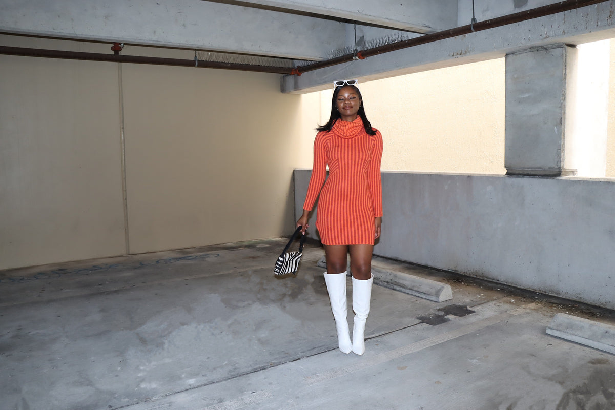 All About You Orange Sweater Dress She's A Doll All About You Orange Sweater Dress She's A Doll