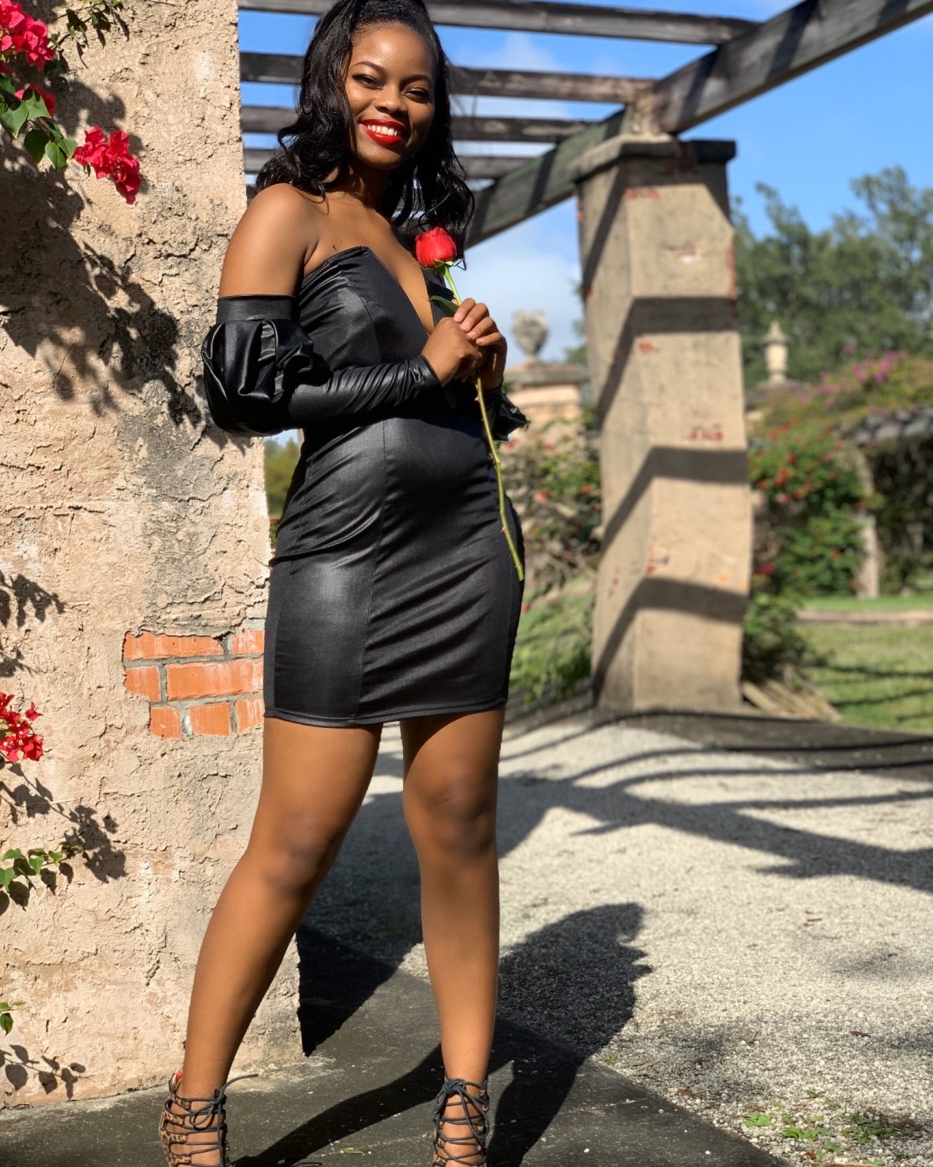 Dancing After Dark Black Leather Dress She's A Doll Dancing After Dark Black Leather Dress She's A Doll